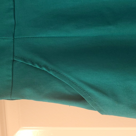 Varga Teal Cap Sleeve Dress Size S - Picture 3 of 6